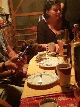 Dexter mitten drin....Hanna auch irgendwo.....es war ein toller Abend. Am nächsten Tag ging es zurück....leider...